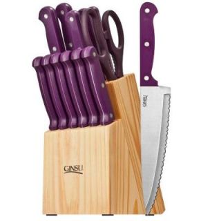 Ginsu Essential Series 14 Piece Cutlery Set in Purple 03878DS
