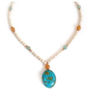 Every Morning Design Turquoise and Aventurine Necklace   15342923
