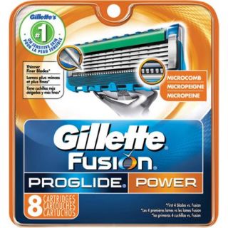 Gillette Fusion ProGlide Power Razor Cartridge Refills, 8 count