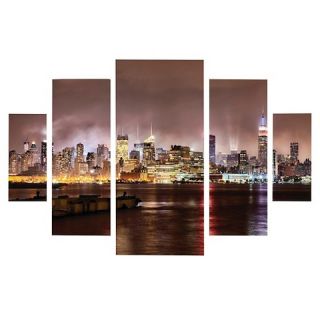 David Ayash ‘Midtown Manhattan Over Hudson River’ Multi Panel Art