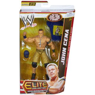 WWE Wrestling Elite Series 23 John Cena Action Figure [Cap, Dog Tags & T Shirt]