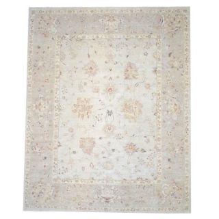 Herat Oriental Afghan Hand Knotted Vegetable dyed Ivory/ Beige Wool