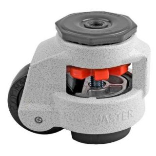 Foot Master 2 1/2 in. Nylon Wheel Metric Stem Leveling Caster with Load Rating 1100 lbs. GD 80S