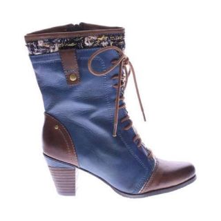 Womens LArtiste by Spring Step Quintus Boot Blue Multi Leather
