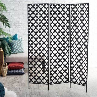 Metal Quatrefoil Room Divider