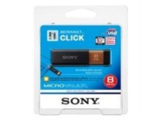 SONY Micro Vault Click 4GB USB 2.0 Flash Drive with Virtual Expander Model USM 4GL