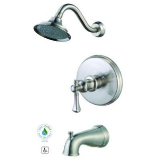 Pegasus Verdanza Single Handle 1 Spary Tub and Shower Faucet in Brushed Nickel 873 W304