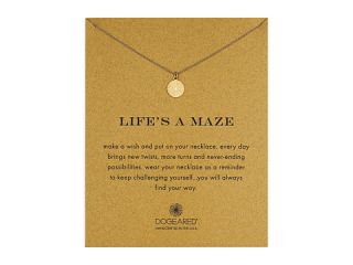 Dogeared Lifes a Maze Reminder Necklace Gold Dipped