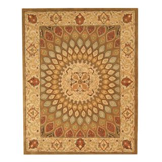 EORC Hand tufted Brown Wool Gombad Rug (89 x 119)  
