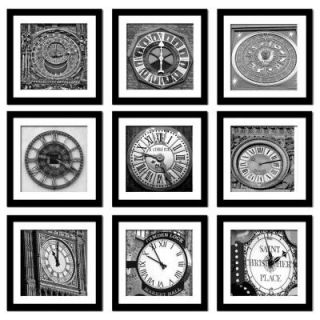 Imagine Letters Nine 10 in. x 10 in. "Time" by Neeva Kedem Framed Printed Wall Art S4 033
