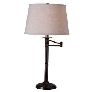 Riverside 29 in. Copper Bronze Swing Arm Table Lamp 32214CBZ