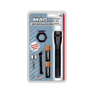 Mini MagLite 2 Cell AA Flashlight Combo Pack, Black