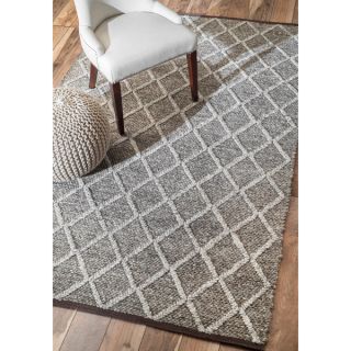 nuLOOM Contemporary Flatweave Trellis Wool Rug (5 x 8)  