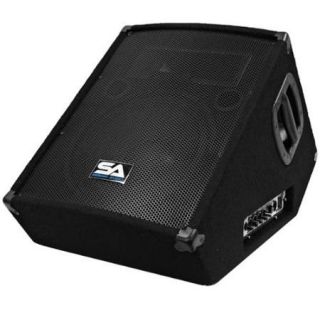 Seismic Audio Powered 2 Way 12" Floor / Stage Monitor Wedge Style   Active 12 Inch Monitor   SA 12MT PW
