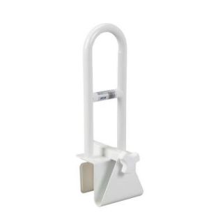 Drive 15 in. x 1 in. Parallel Bathtub Grab Bar Safety Rail in White 12036