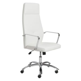 Euro Style Napoleon High Back Office Chair   Chrome   Desk Chairs