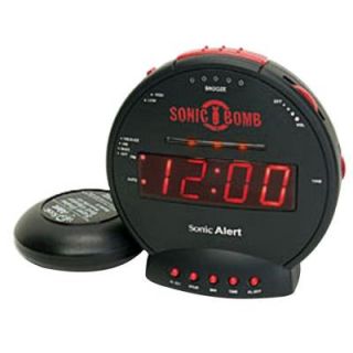 Sonic Alert Sonic Bomb Digital Alarm Clock SA SBB500SS