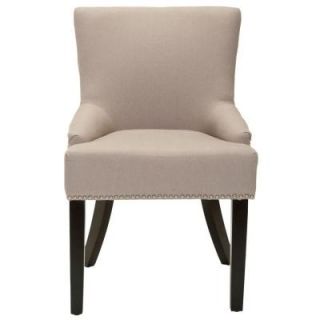 Safavieh Lotus Linen Upholstered Side Chair in Taupe (Set of 2) MCR4700A SET2