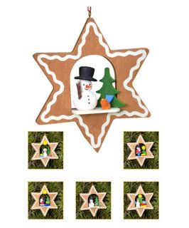 Christian Ulbricht 7.25 in. Assorted Star Ornaments   Set of 6   Ornaments