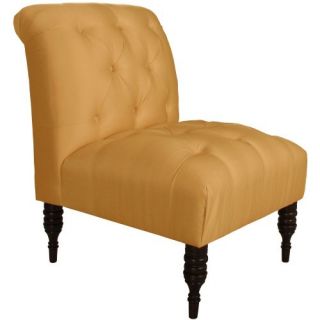 Skyline Tufted Shantung Chair   Accent Chairs