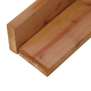 Mendocino Forest Products 2 in. x 6 in. x 8 ft. Construction Heart S4S Redwood Lumber 108200