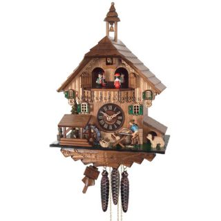 One Day Musical Cottage Cuckoo Wall Clock by River City Clocks