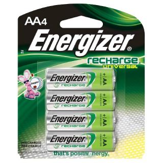 Energizer Recharge Universal AA 4 PK   (UNH15BP 4)