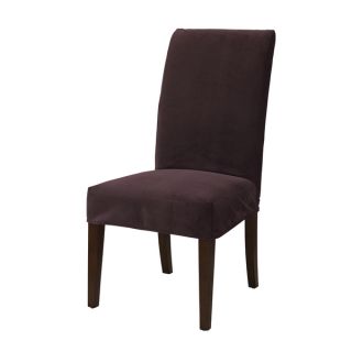 Powell Port Purple Velvet Parsons Chair Slipcover