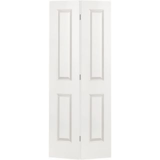 ReliaBilt Hollow Core 2 Panel Square Bi Fold Closet Interior Door (Common 36 in x 80 in; Actual 35.5 in x 79 in)