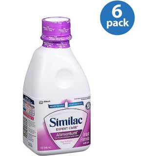 Similac Expert Care Alimentum Infant Formula, Ready to Feed, 1 qt (Pack of 6)