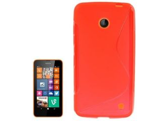 S Line Anti skid Frosted TPU Case for Nokia Lumia 630  (Red)
