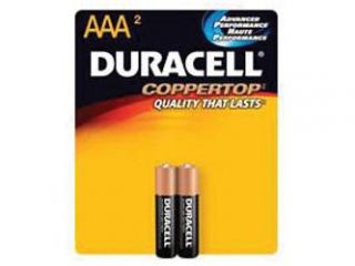 Duracell MN 2400B2 AAA Cell Alkaline Batteries   2 Pack