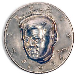 American Coin Treasures JFK 3 dimensional Half Dollar