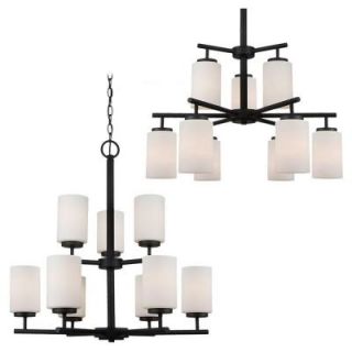 Sea Gull Lighting Oslo 9 Light Blacksmith Chandelier 31162BLE 839