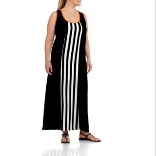 Just Love Women's Plus Size Fashion Striped Maxi Dress