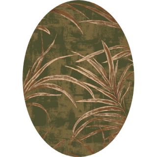 Milliken Rain Forest Multicolor Oval Indoor Tufted Area Rug (Common 8 x 10; Actual 92 in W x 129 in L)