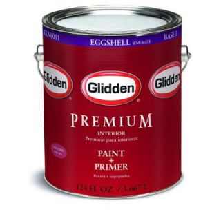 Glidden Premium 1 gal. Pure White Eggshell Interior Paint GLN6011 01