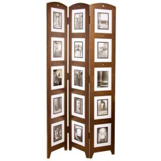 AZ Home and Gifts nexxt Triple Panel 5.4 ft. x 2.75 ft. Walnut Floor Standing Room Divider PN09240 4