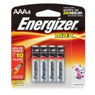 Energizer Max Alkaline AAA Batteries (4 Pack) E92SBP4T2