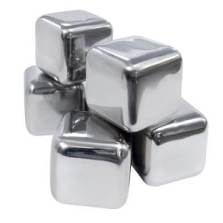 Epicureanist Stainless Ice Cubes (Set of 6) EP SIMPLEICE01