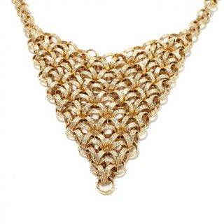 Treasures D'Italia "Margherita" 14K Yellow Gold Intricate Link 18" Necklace   8074643