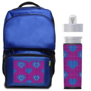 Pulsating Hearts Backpack/ Lunchbox Combo With Matching Water Bottle