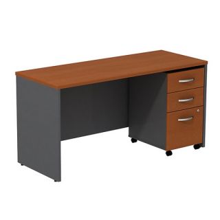 Bush Business Furniture Series C Desk/Credenza Shell with 3 Drawer