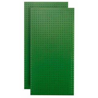 Triton 1/4 in. Custom Painted Green Pegboard Wall Organizer (Set of 2) TPB 2G