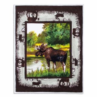 Wilderness 50" x 60" Reversible Throw, Moose Pack