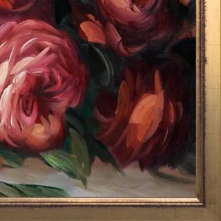 La Pastiche Discarded Roses by Renoir Framed Painting Print on Canvas