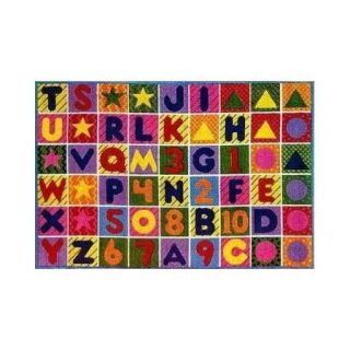 Fun Rugs Supreme Numbers and Alphabet Area Rug