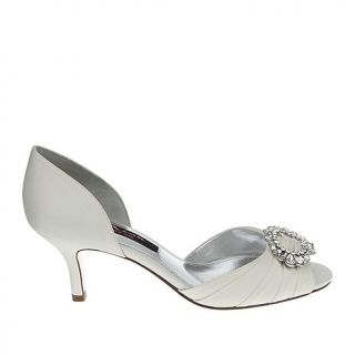 Nina "Crystah" Jeweled Satin D'Orsay Pump   7575870