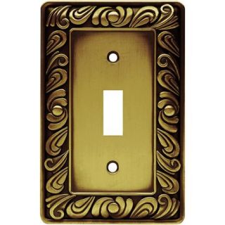 Brainerd Paisley Single Switch Wall Plate, Available in Multiple Colors