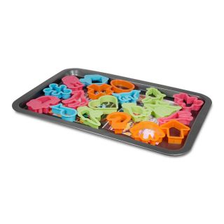 Better Chef 17 x 12 Baking Tray with 19 Assorted Cookie Cutters